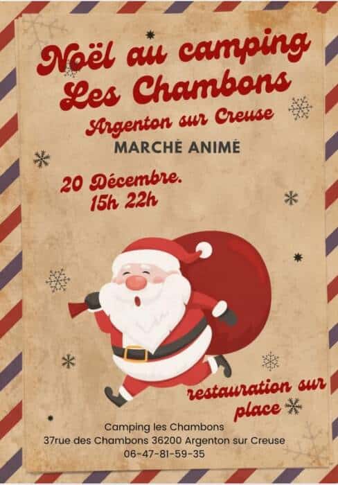 Marché camping les Chambons